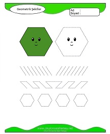 Geometrik Şekiller Çalışma Sayfaları